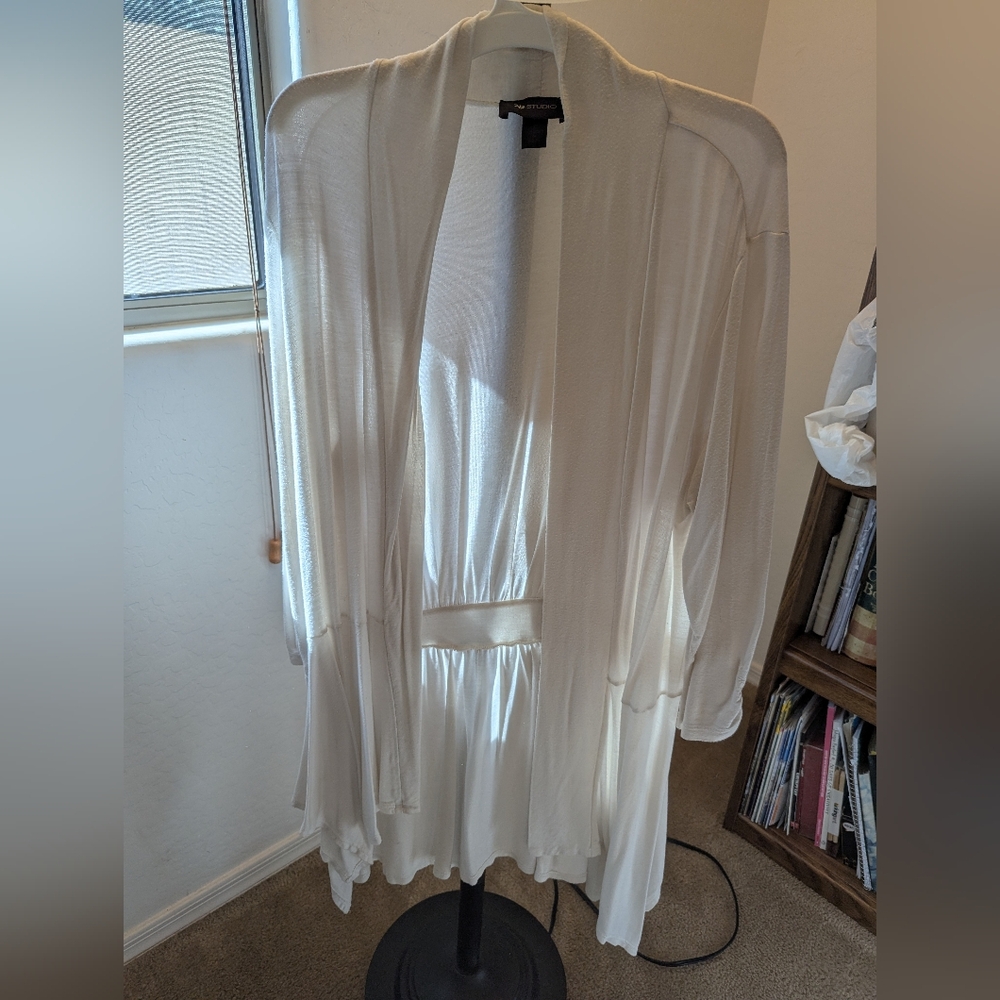 AB Studio Cream White Women's Coverup